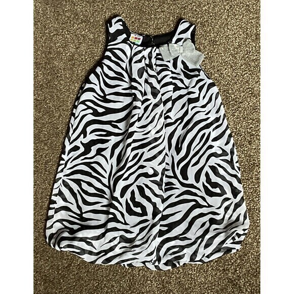 healthtex Other - Vintage Health Tex Zebra Print Bubble Dress‎ Size 3T